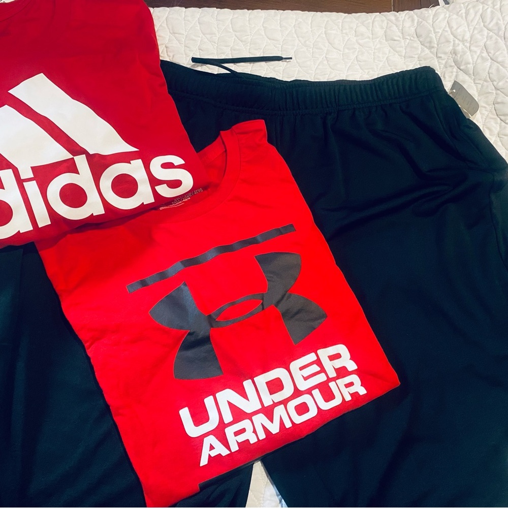 Tall men bundle Adidas, UA& Nike.